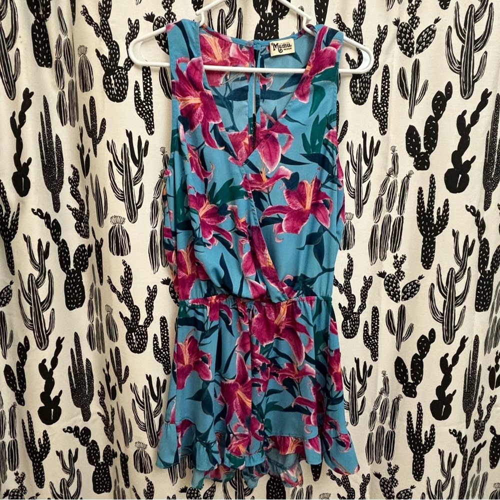 Show Me Your MuMu Riri Sea Lilies Romper EUC - Picture 4 of 12